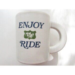 Life is Good Ceramic Coffee Tea Mug Cup w/ Tire Handle Enjoy the Ride Hallmark02